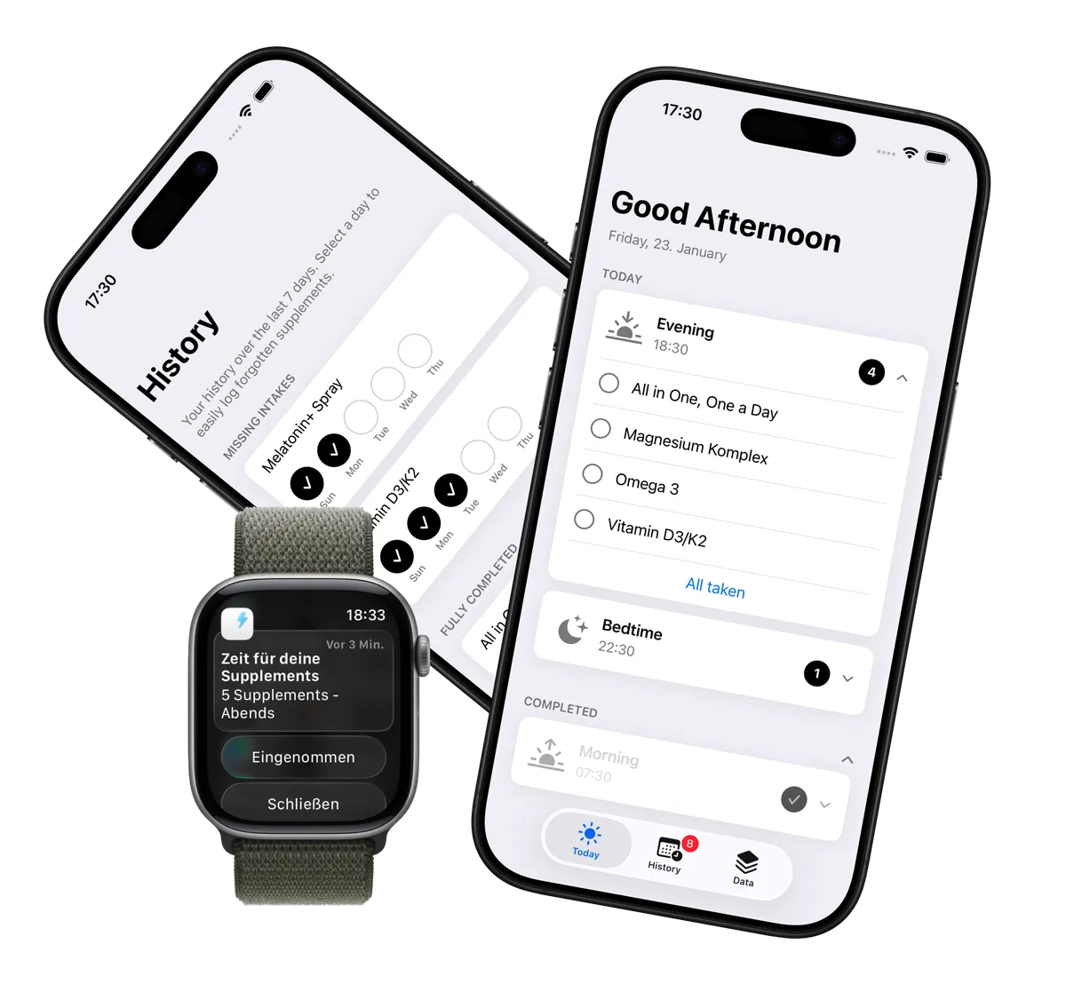 Boost app shown on iPhone and Apple Watch.